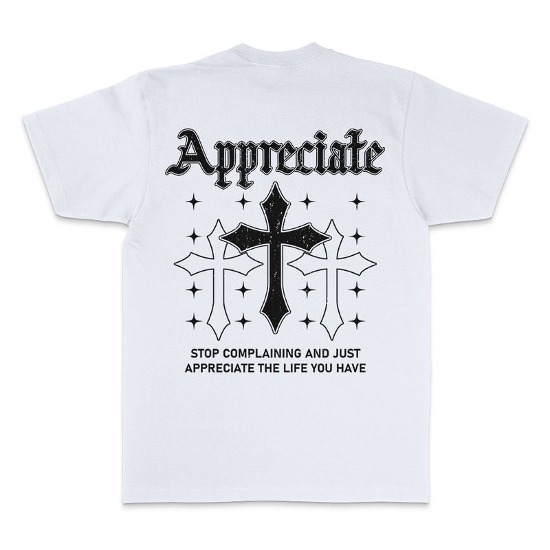 Appreciate Crosses - White T-Shirt