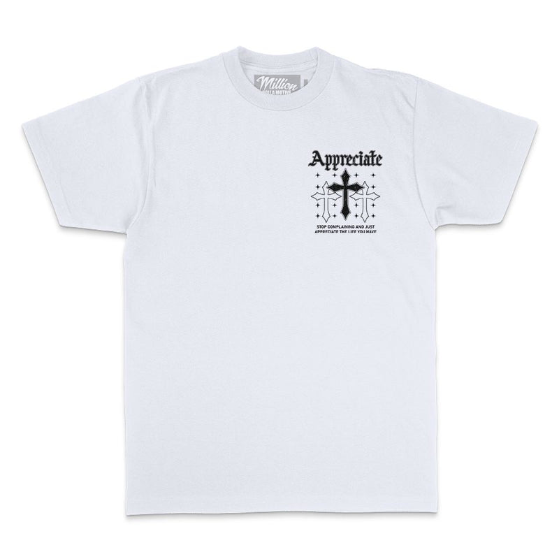 Appreciate Crosses - White T-Shirt