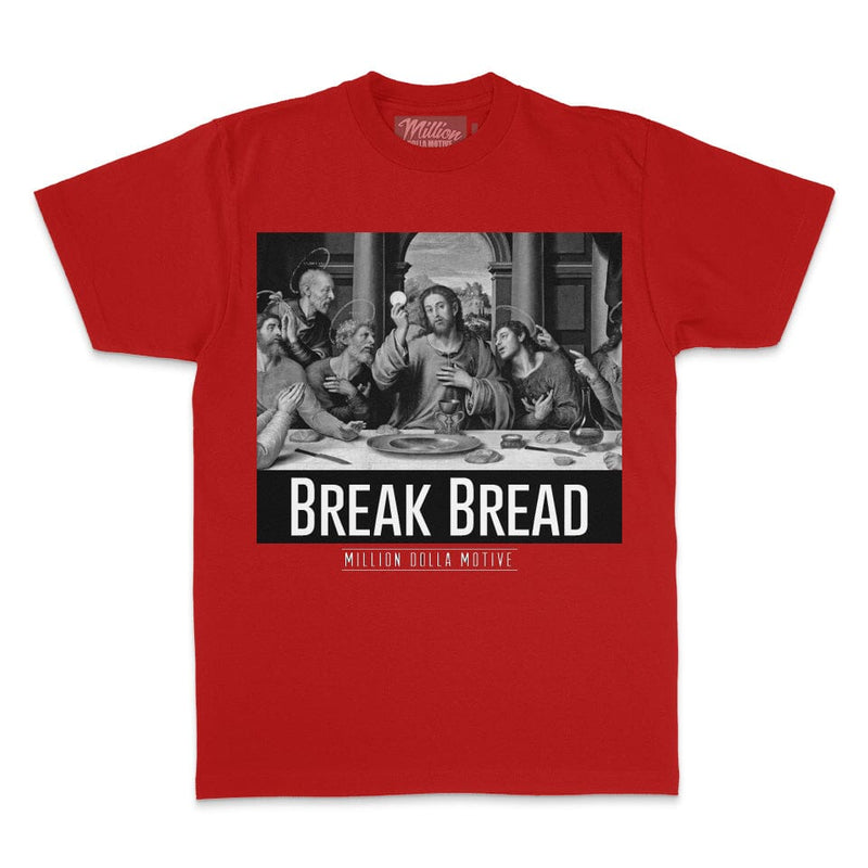 Break Bread - Red T-Shirt T-Shirt Million Dolla Motive 