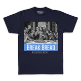 Break Bread - University Blue on Navy T-Shirt