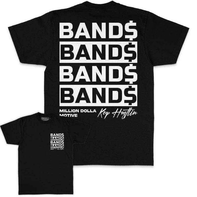 Bands Bands Bands - Black T-Shirt