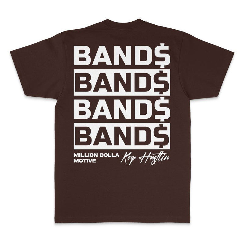 Bands Bands Bands - Brown T-Shirt