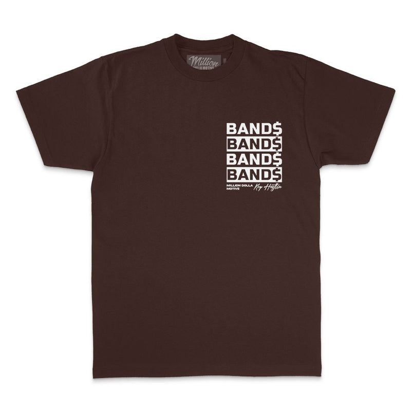 Bands Bands Bands - Brown T-Shirt