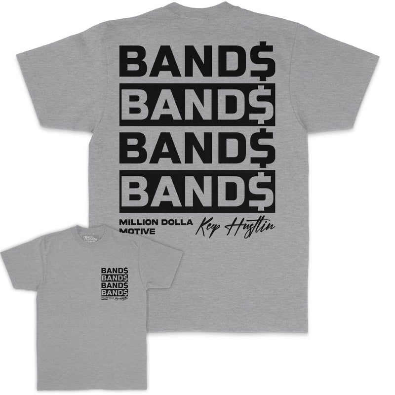 Bands Bands Bands - Heather Grey T-Shirt