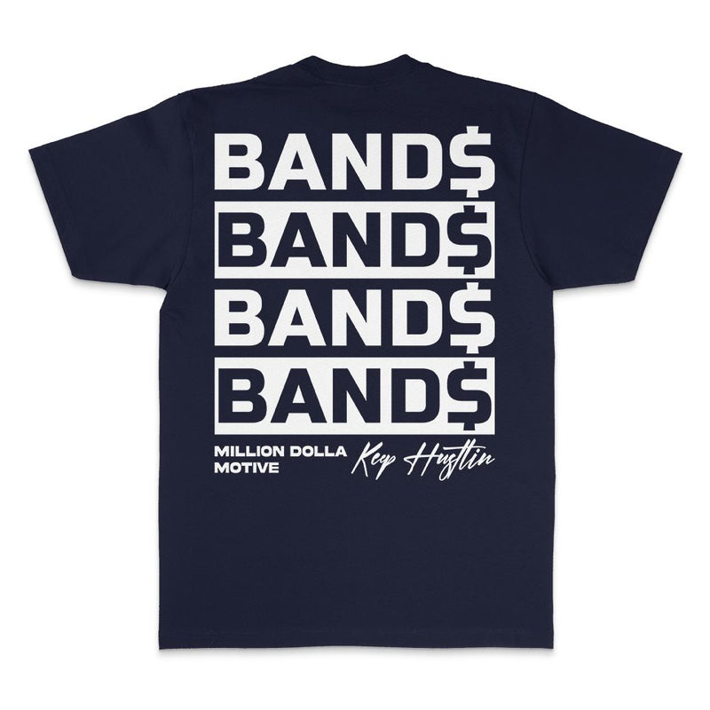 Bands Bands Bands - Navy T-Shirt