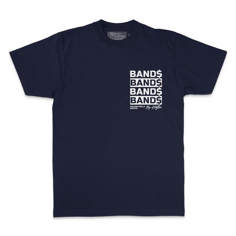 Bands Bands Bands - Navy T-Shirt