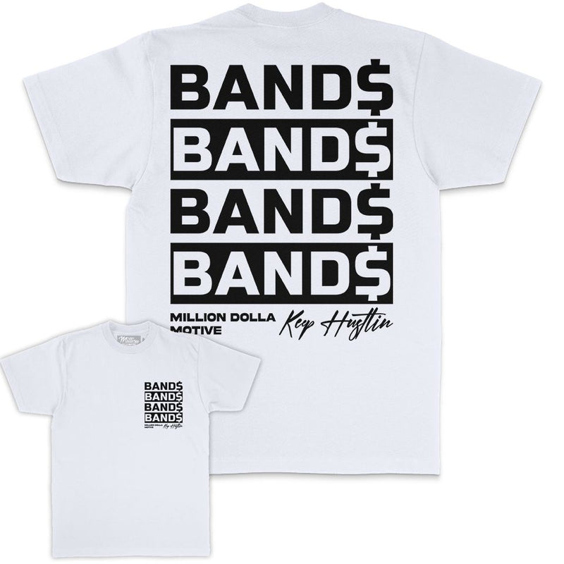 Bands Bands Bands - White T-Shirt