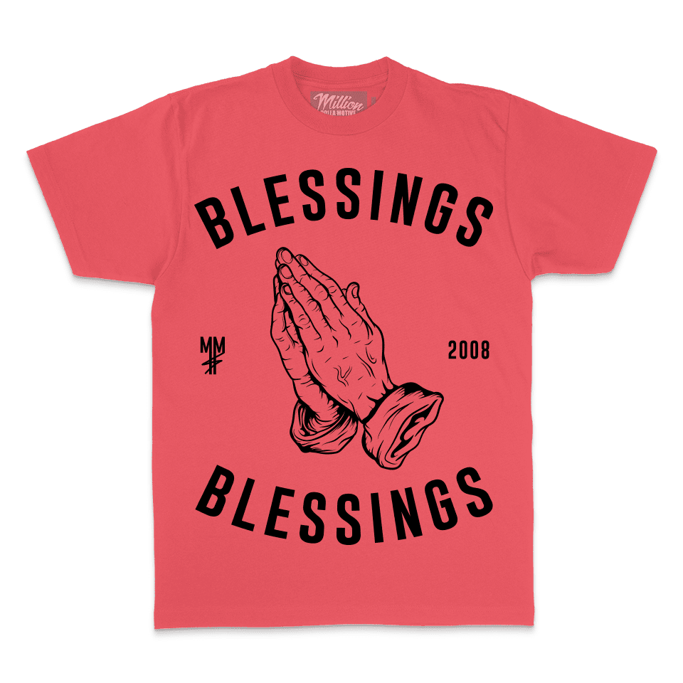 Blessings on Blessings - Coral T-Shirt