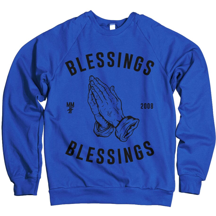 Blessings on Blessings - Royal Blue Crewneck Sweatshirt