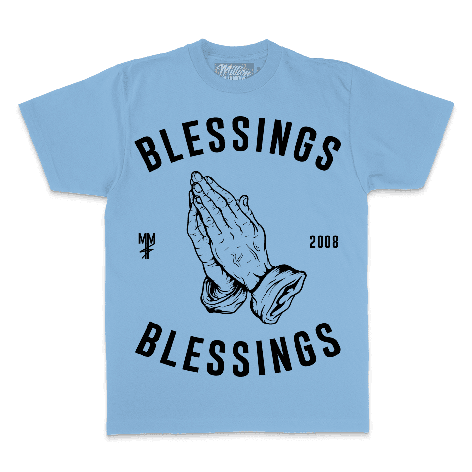 Blessings on Blessings - University Blue T-Shirt