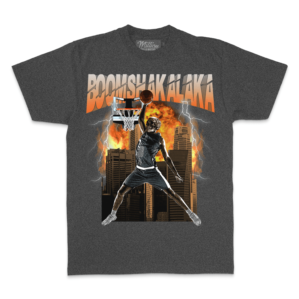 Boomshakalaka - Heather Charcoal Grey T-Shirt