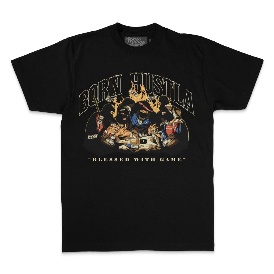 Born Hustla - Black T-Shirt