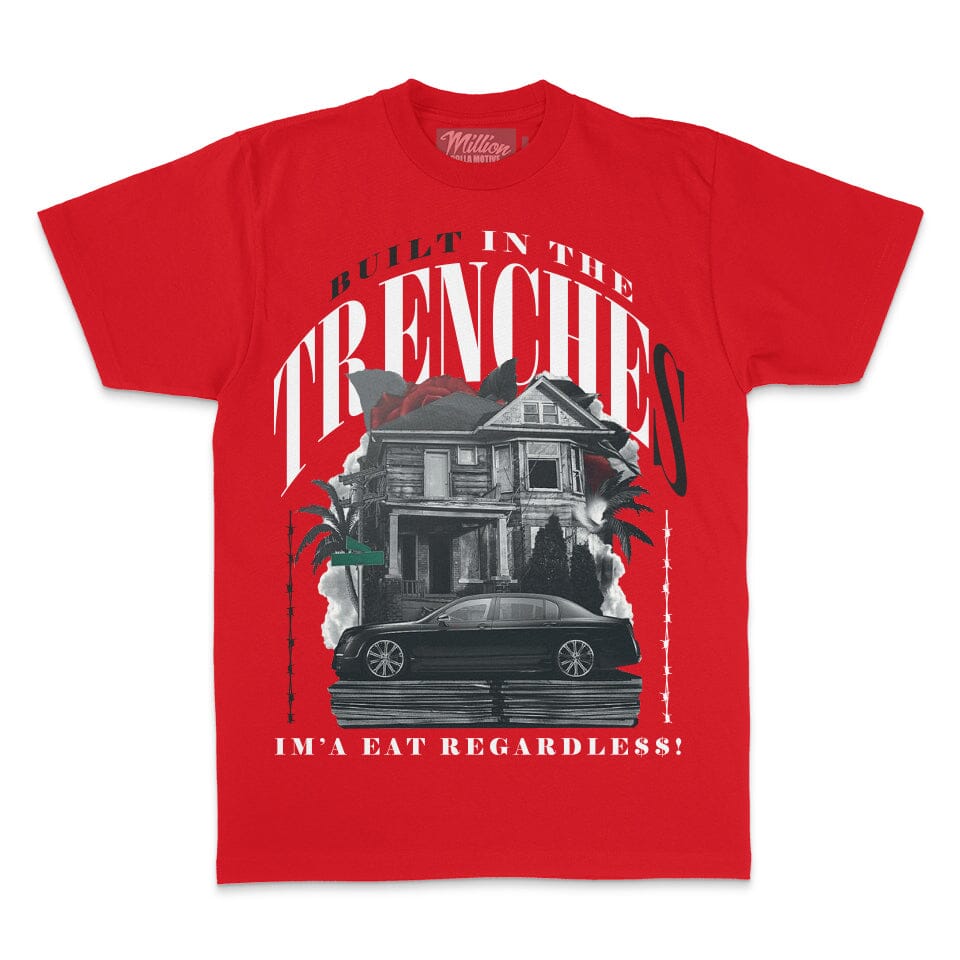 Built in the Trenches - Red T-Shirt