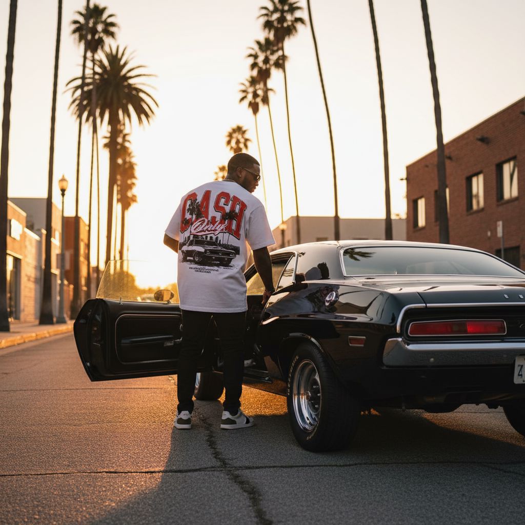 Cash Only - White T-Shirt T-Shirt Million Dolla Motive 