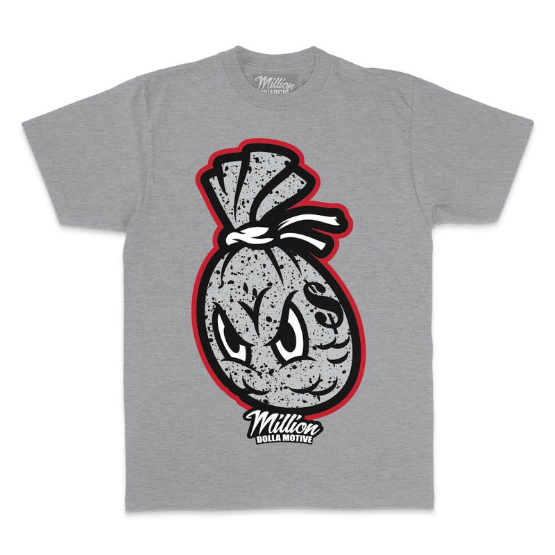 Cement Money Bag - Heather Grey T-Shirt