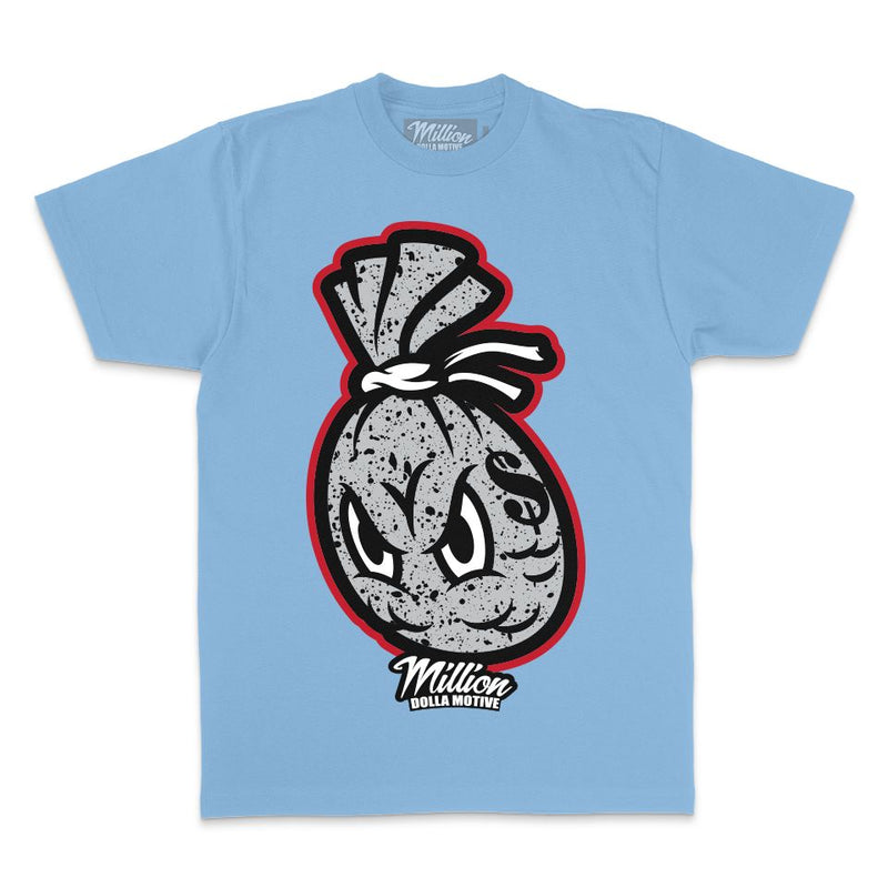 Cement Money Bag - University Blue T-Shirt