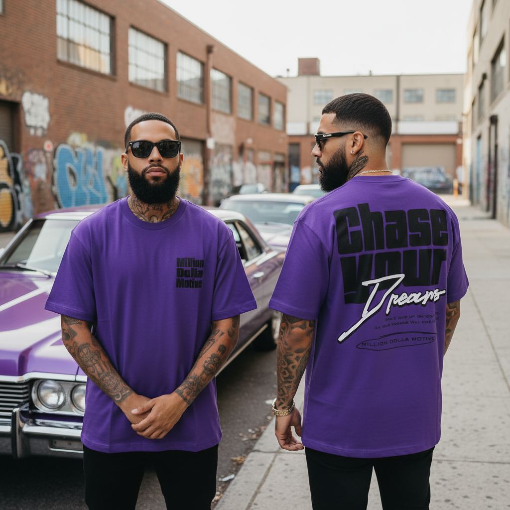 Chase Your Dreams - Purple T-Shirt T-Shirt Million Dolla Motive 