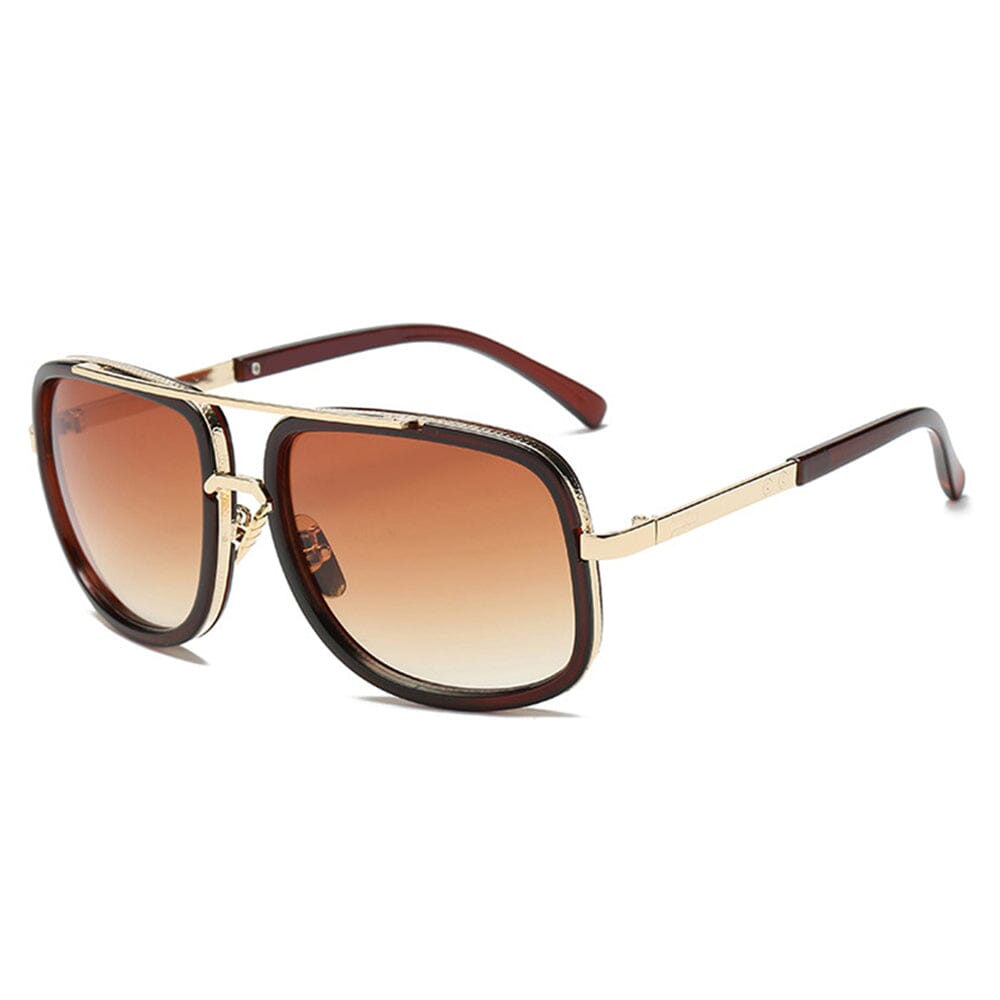 
                  
                    Dynasty Aviators  - Gold & Brown Sunglasses
                  
                