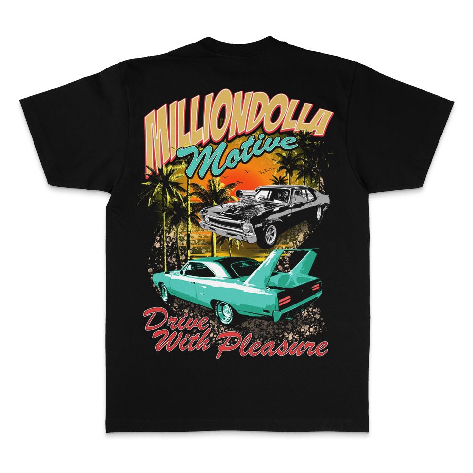 
                  
                    Drive with Pleasure - Green Glow on Black T-Shirt
                  
                