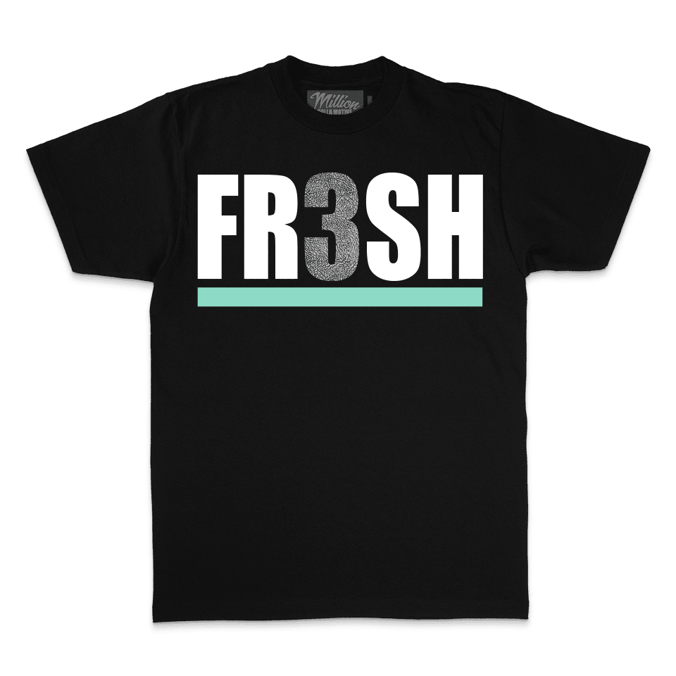 Fr3sh - Green Glow on Black T-Shirt