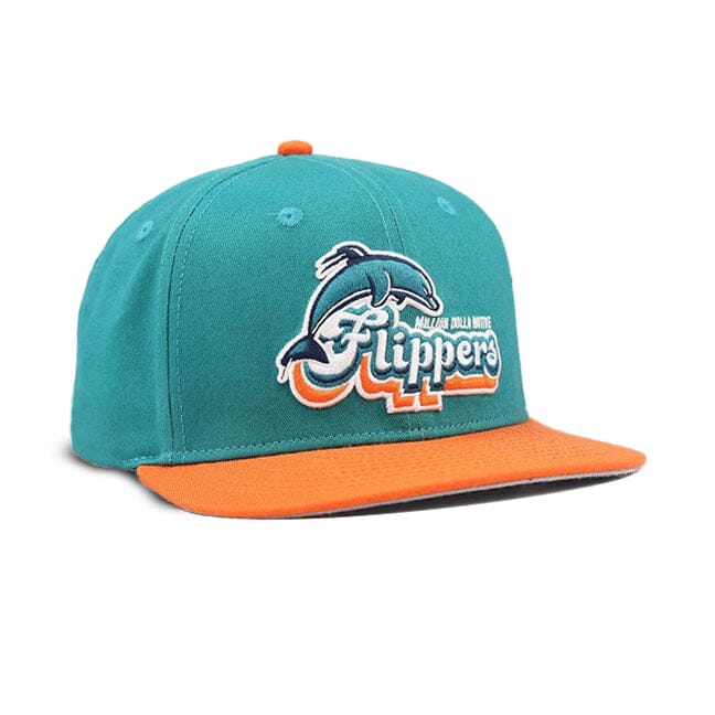 Flippers - Teal Snapback Cap