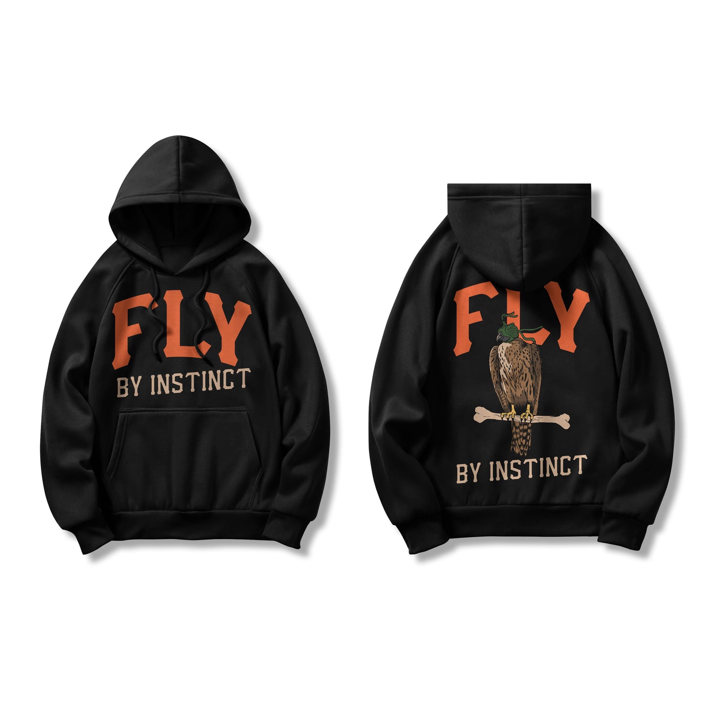 
                  
                    Fly By Instinct - Black Hoodie Sweatshirt
                  
                