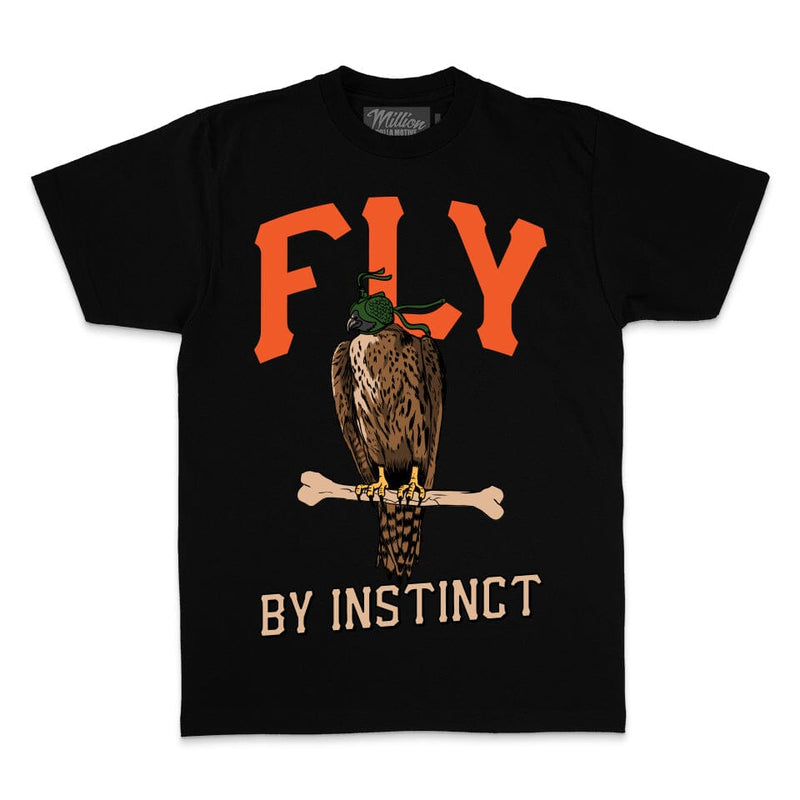 Fly By Instinct - Black T-Shirt T-Shirt Million Dolla Motive 