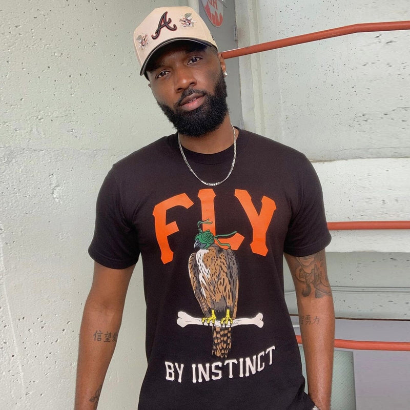 Fly By Instinct - Black T-Shirt T-Shirt Million Dolla Motive 
