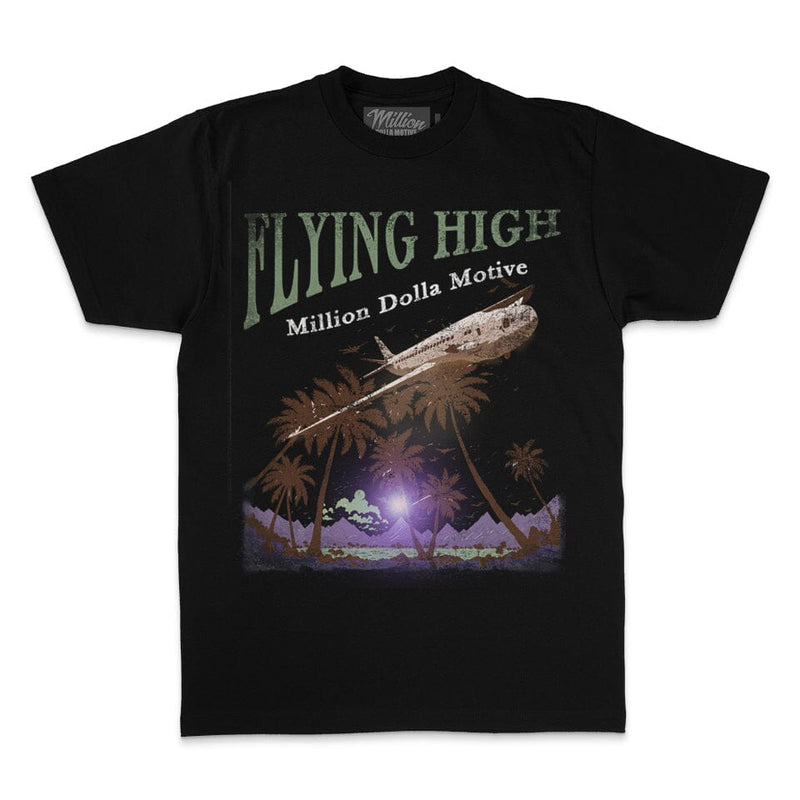 Flying High - Black T-Shirt T-Shirt Million Dolla Motive 