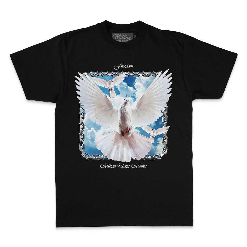 
                  
                    Freedom Dove - Black T-Shirt
                  
                