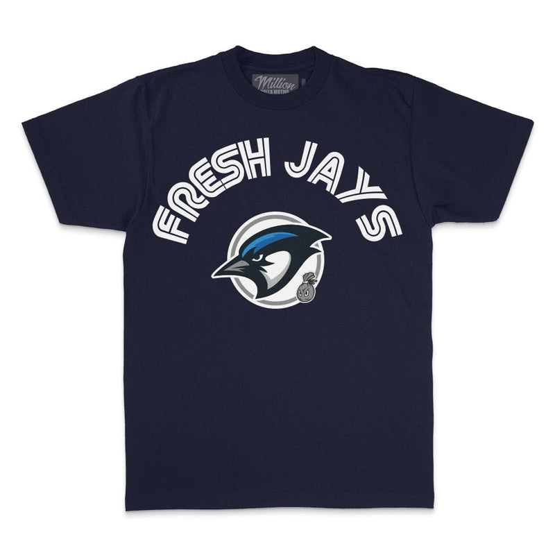 Fresh Jays - Navy T-Shirt T-Shirt Million Dolla Motive 