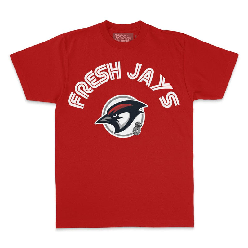 Fresh Jays - Red T-Shirt T-Shirt Million Dolla Motive 