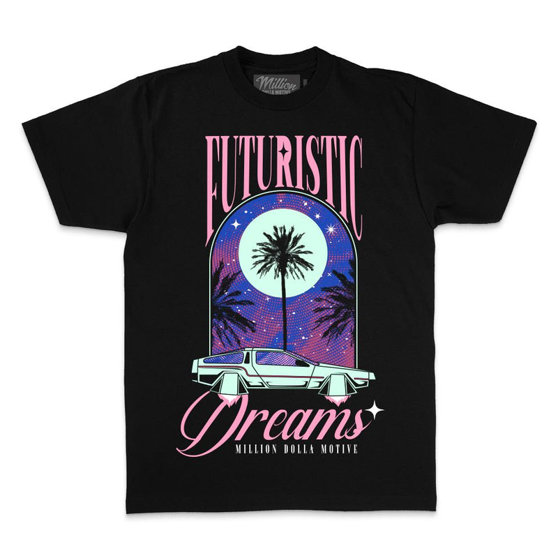 Futuristic Dreams - Black T-Shirt