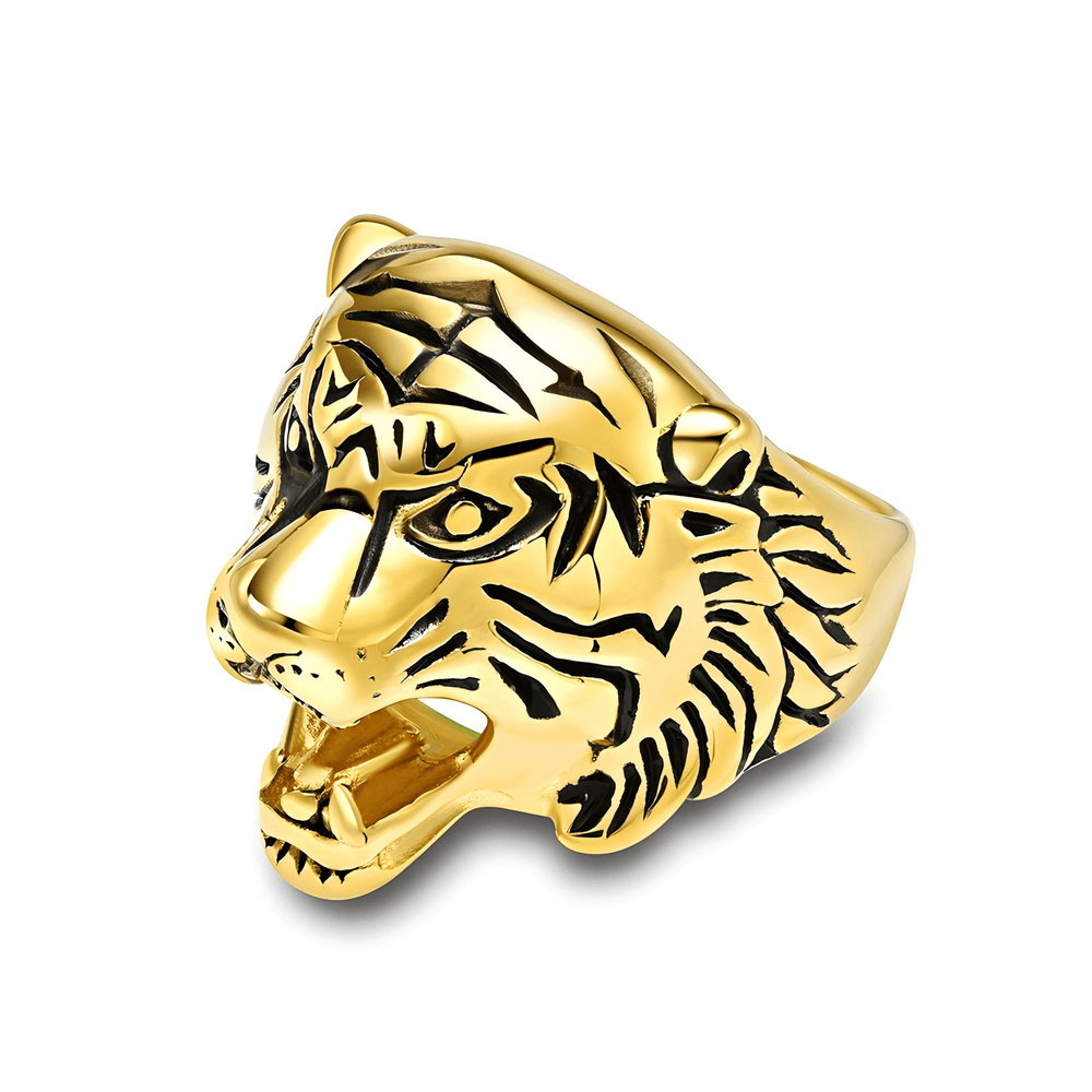 Tiger Head Ring