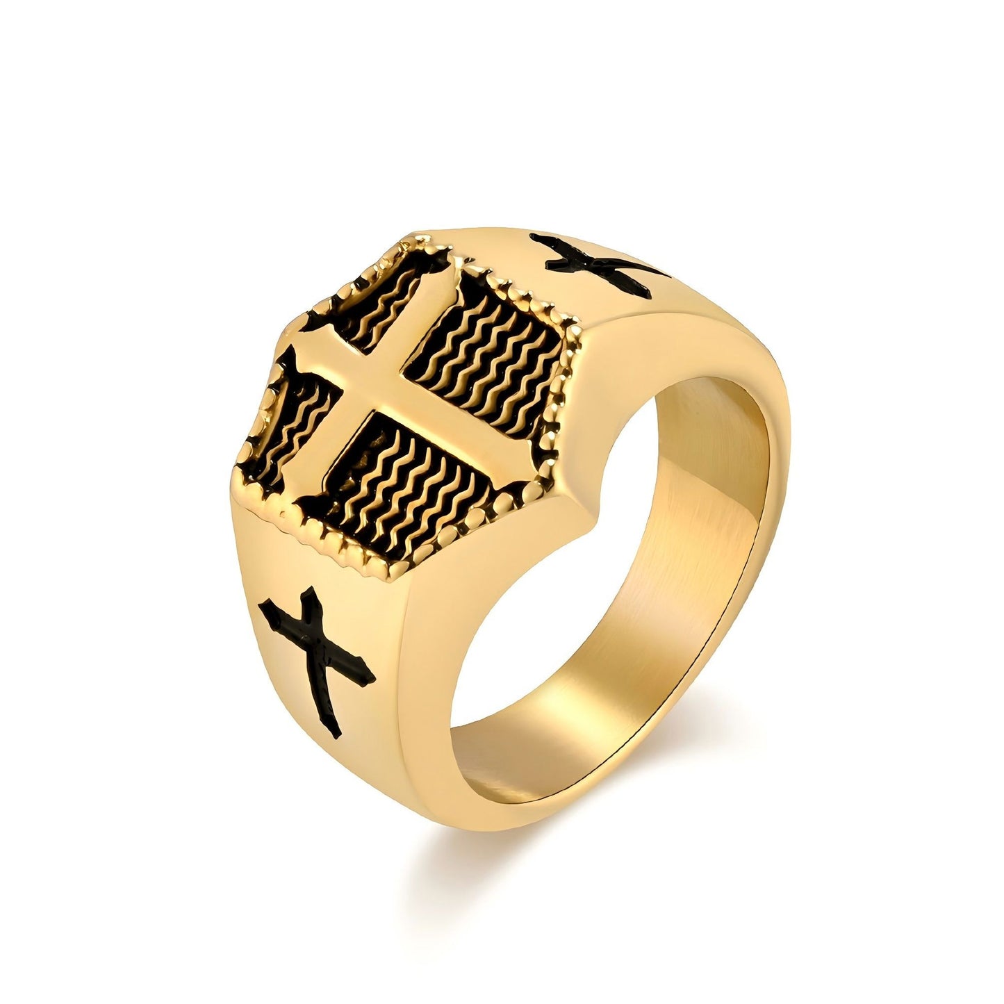 
                  
                    Cross Shield Ring
                  
                