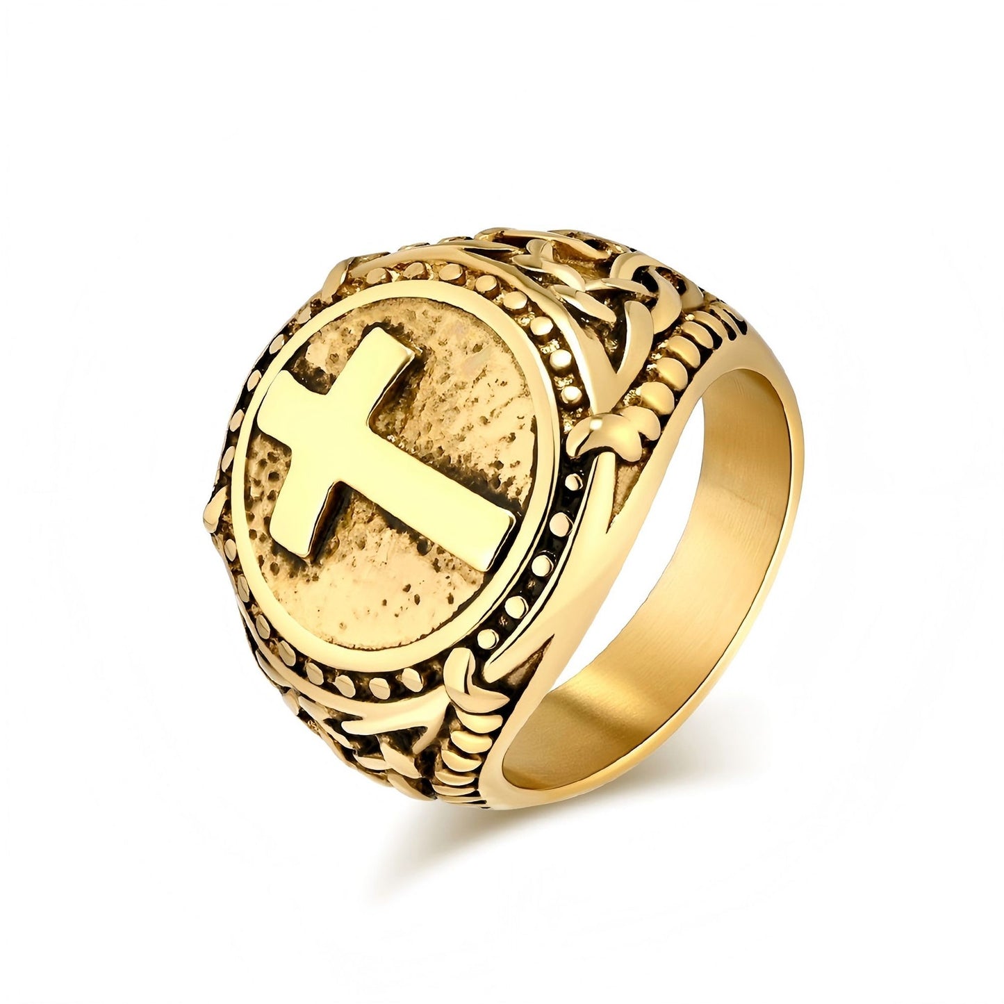 
                  
                    Cross Circle Ring
                  
                