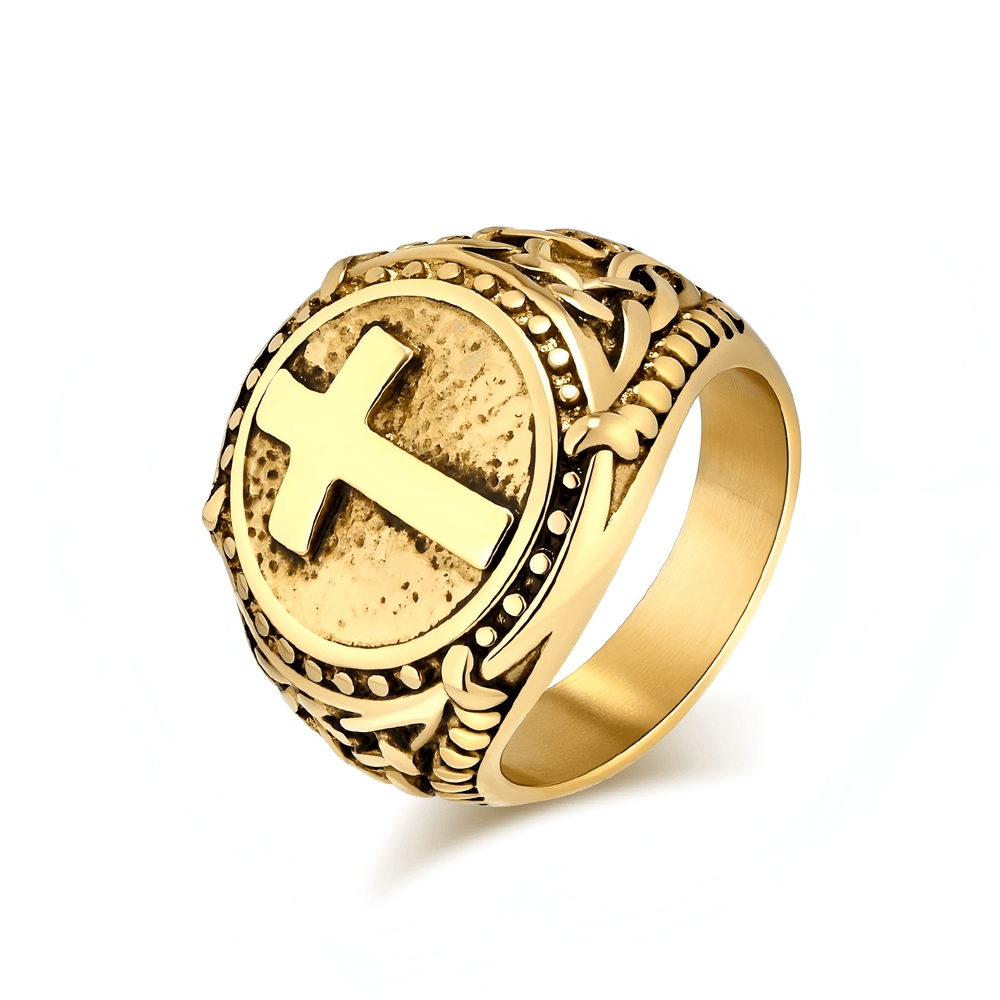 Cross Circle Ring