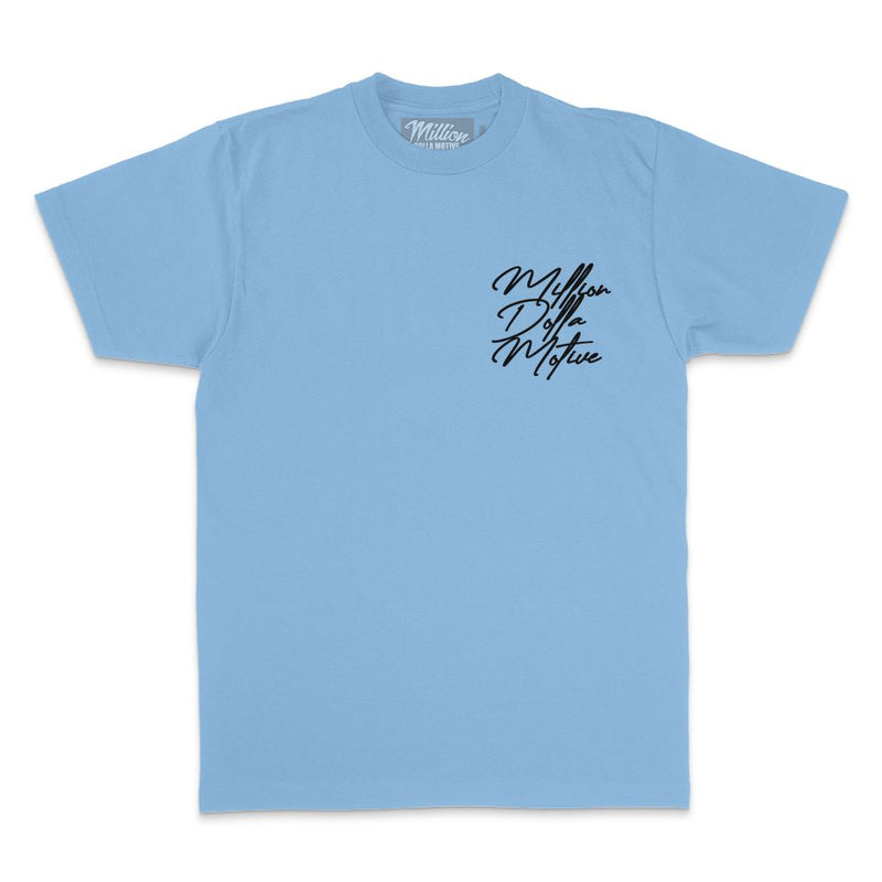 Get Up We Ain't Rich Yet - University Blue T-Shirt