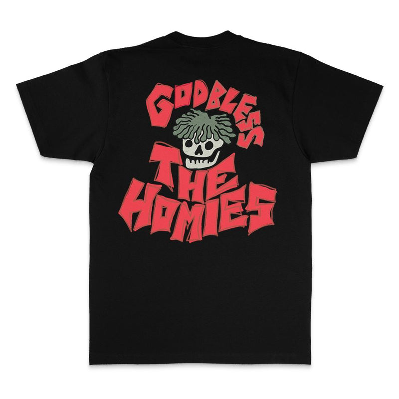 God Bless The Homies - Black T-Shirt