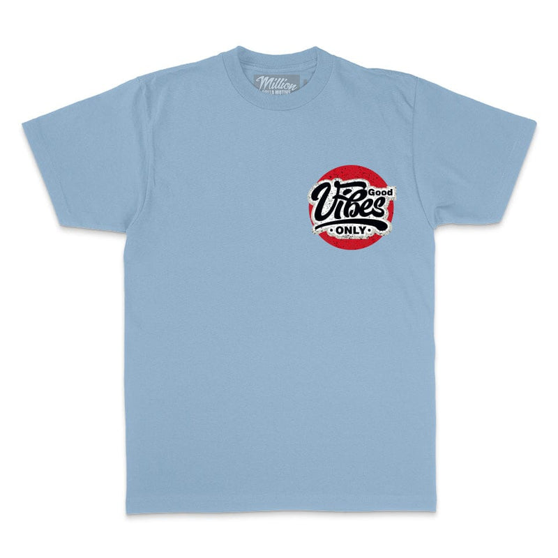 Good Vibes Only - University Blue T-Shirt T-Shirt Million Dolla Motive 