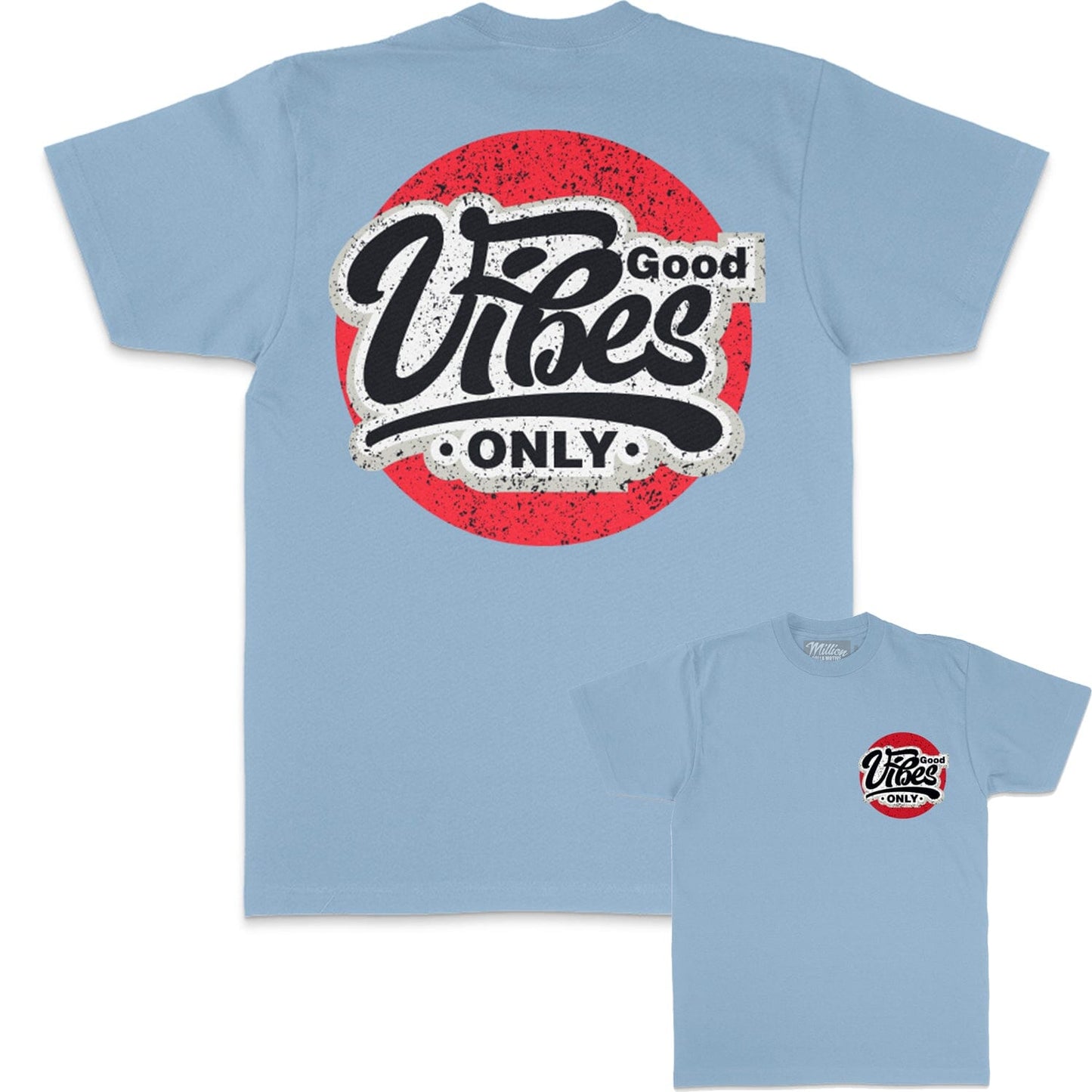 
                  
                    Good Vibes Only - University Blue T-Shirt
                  
                