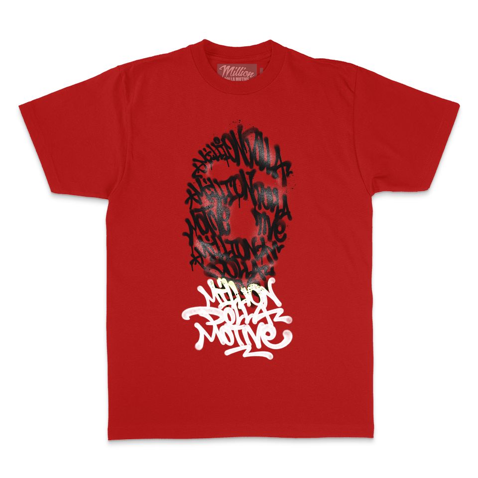 Graffiti Mask - Red T-Shirt T-Shirt Million Dolla Motive 