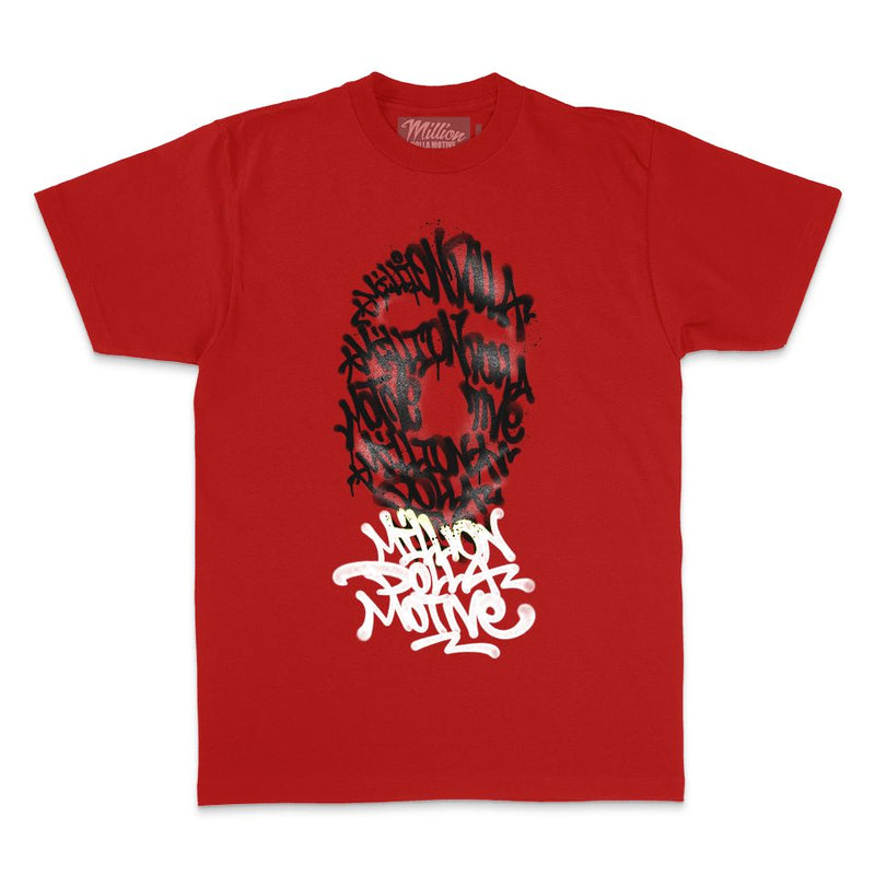 Graffiti Mask - Red T-Shirt T-Shirt Million Dolla Motive 