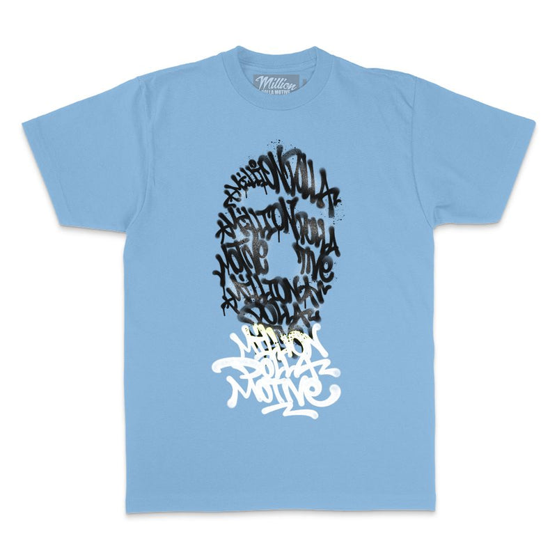 Graffiti Mask - University Blue T-Shirt T-Shirt Million Dolla Motive 
