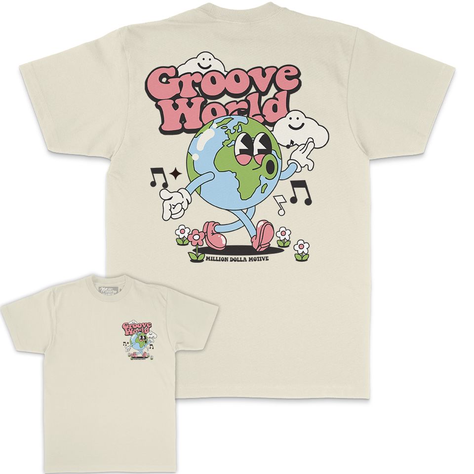 
                  
                    Groove World - Natural Sail T-Shirt
                  
                