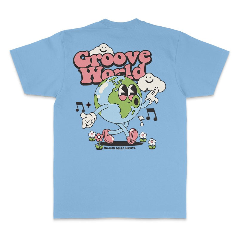 Groove World - University Blue T-Shirt