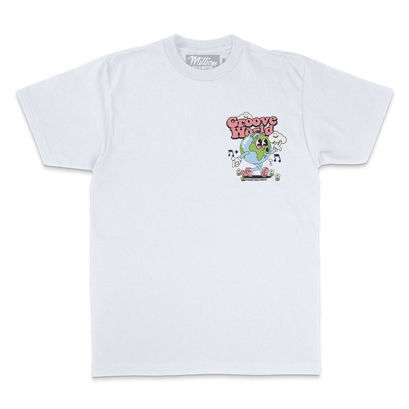 Groove World - White T-Shirt