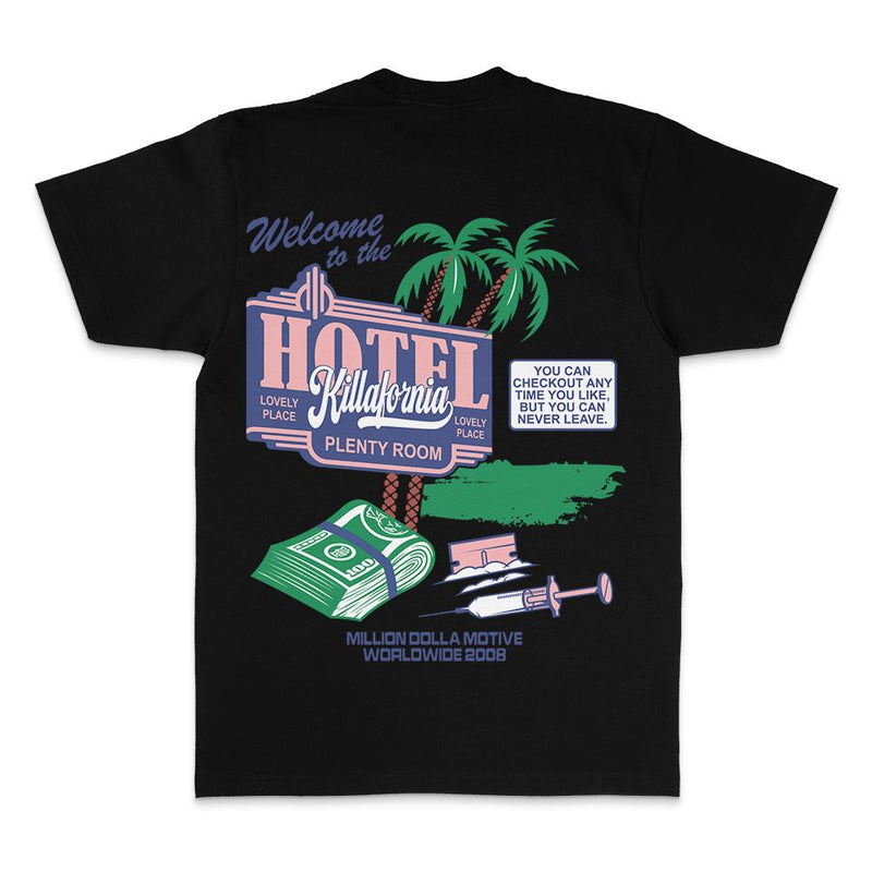 Hotel Killafornia - Black T-Shirt