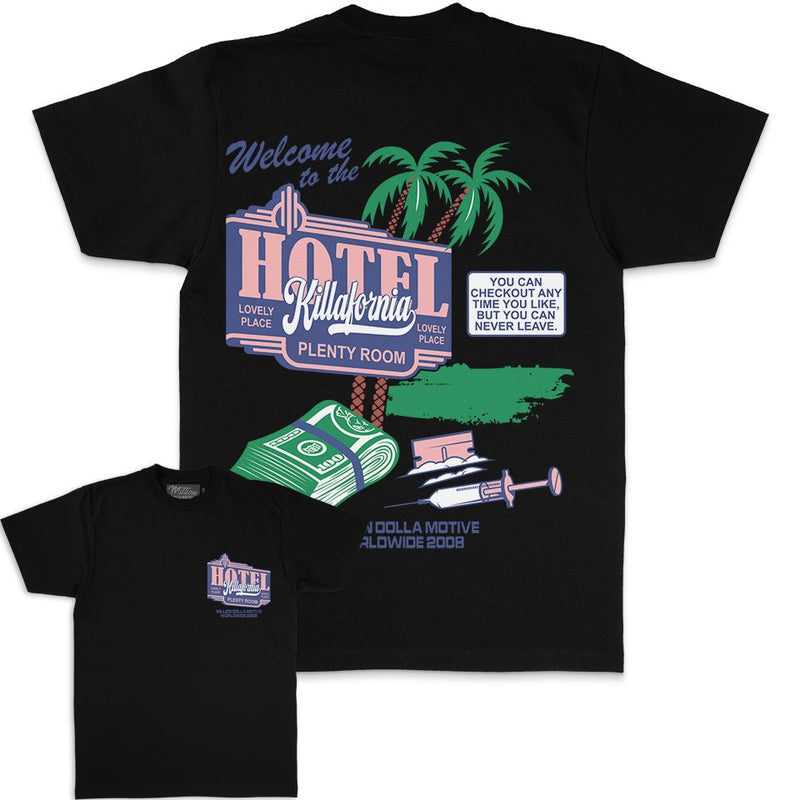 Hotel Killafornia - Black T-Shirt