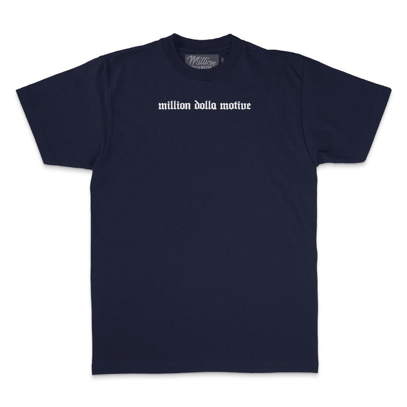 Hustle Builds Strong People - Navy T-Shirt
